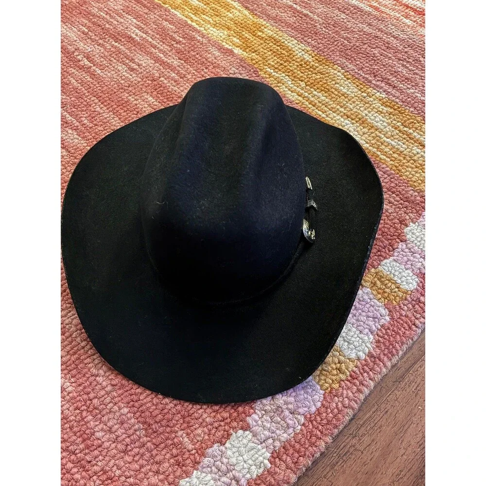 Bullhide Kingman Jr Kids Cowboy Hat Black Wool Felt Youth OSFM